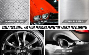 Metal protection: diamond plate, paint, steel, wheels, exhaust